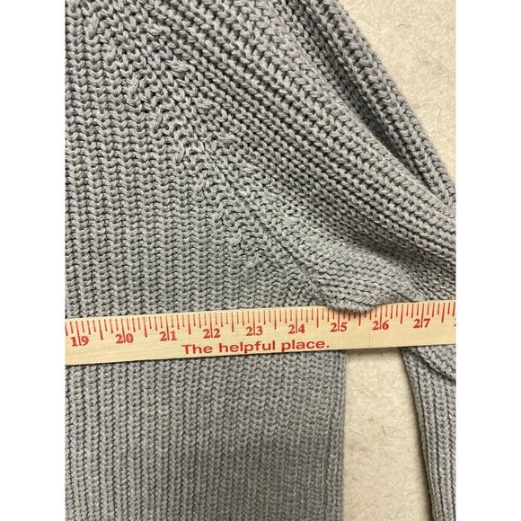 Women Within Women's Grey Knit Button Close Cardigan Sweater Plus  26/26 26 28 - Picture 6 of 9